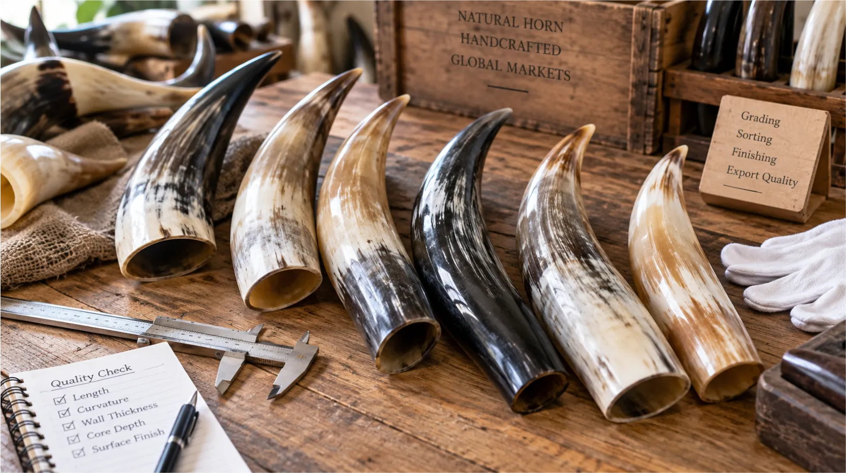 Ox horn