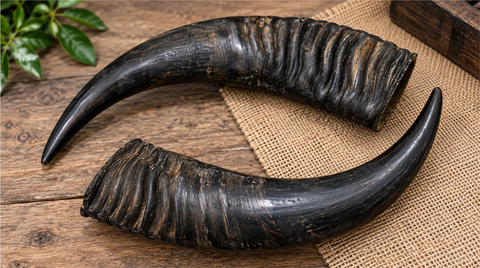 Water buffalo horn