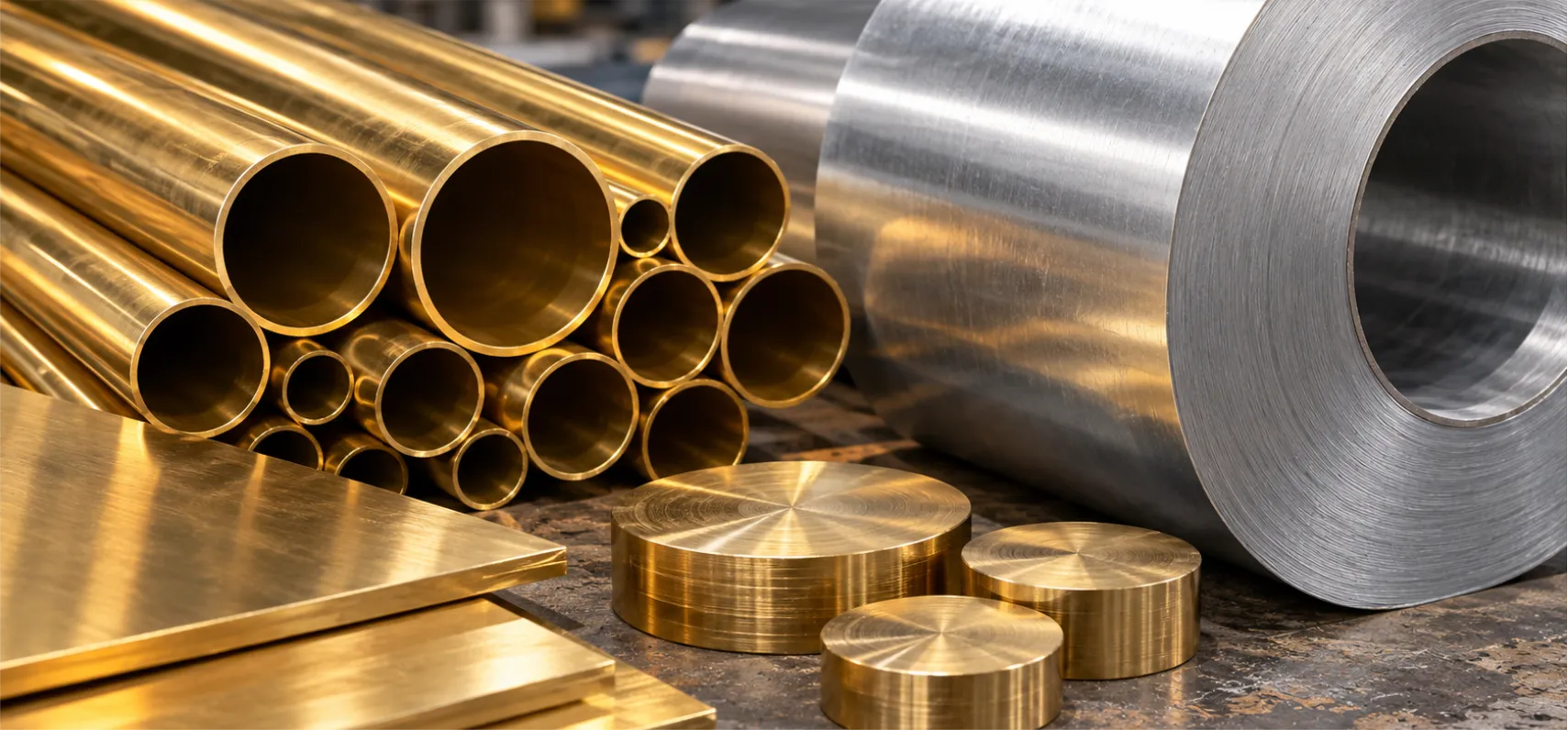Brass and aluminium