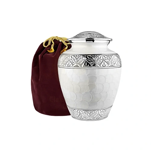 Aluminium Cremation Urns for adult ashes and funeral trade supply – design 3