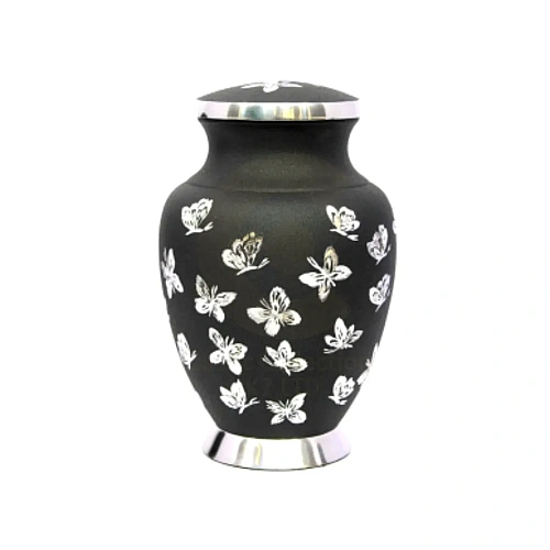 Aluminium Cremation Urns for adult ashes and funeral trade supply – design 4