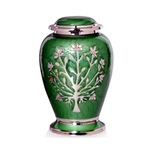 Aluminium Cremation Urns for adult ashes and funeral trade supply – design 7