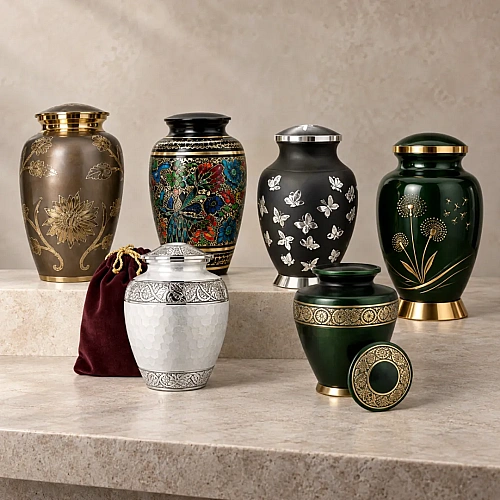 Aluminium Urns  for lightweight home memorials and easy transport