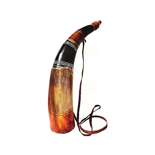 Battle Blow Horns for reenactment battles, LARP, theatre and event signalling – design 5