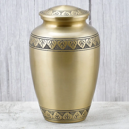 Brass Urns for traditional engraved memorials – design 3