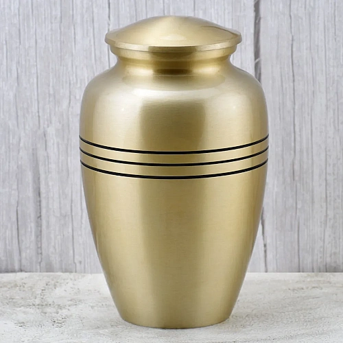 Brass Urns for traditional engraved memorials – design 4