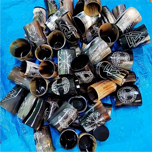 Buffalo Horn for drinking horns, décor and craft work – design 1