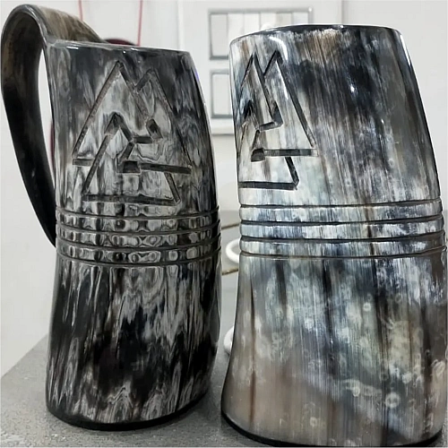 Buffalo Horn for drinking horns, décor and craft work – design 2