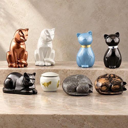 Cat Urns for remembering a much-loved cat