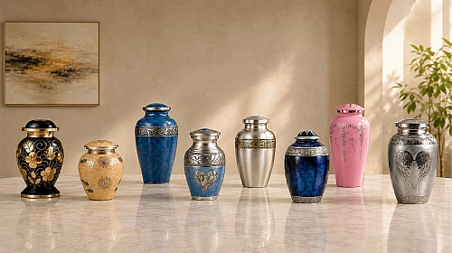 Cremation Urns for adult ashes, funeral directors and crematoria