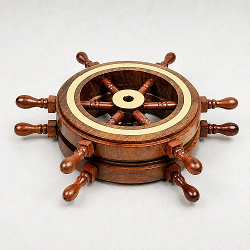 Decorative Wooden Ship Wheels for nautical, coastal and pub interiors