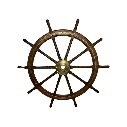 Decorative Wooden Ship Wheels for nautical, coastal and pub interiors – design 7