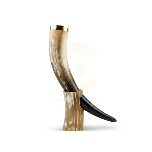 Drinking Horn Gift Sets for birthdays, groomsmen and Viking-themed gifts – design 6