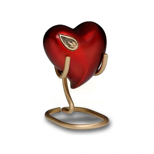 Heart Keepsake Urns for sharing ashes as a family keepsake – design 1