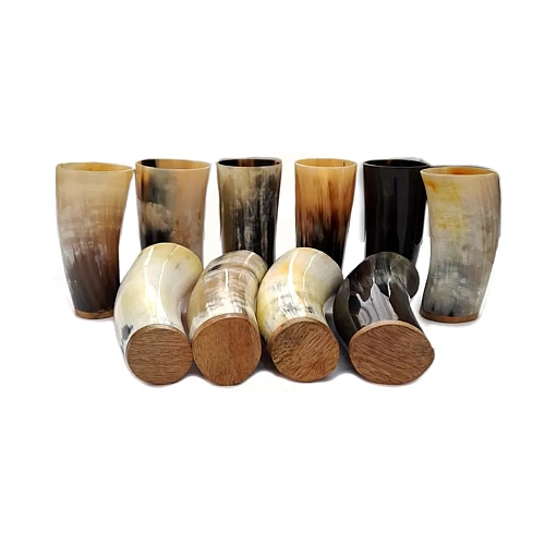 Horn Glasses for themed bars, Viking parties and drinkware gifts – design 4