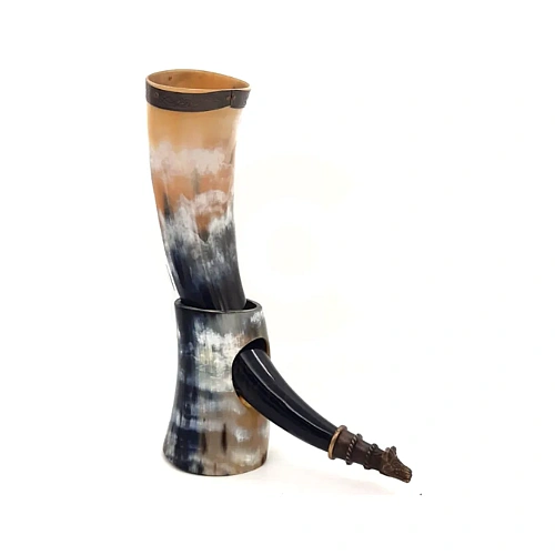 Ox Horn for drinking horns, décor and craft work – design 4