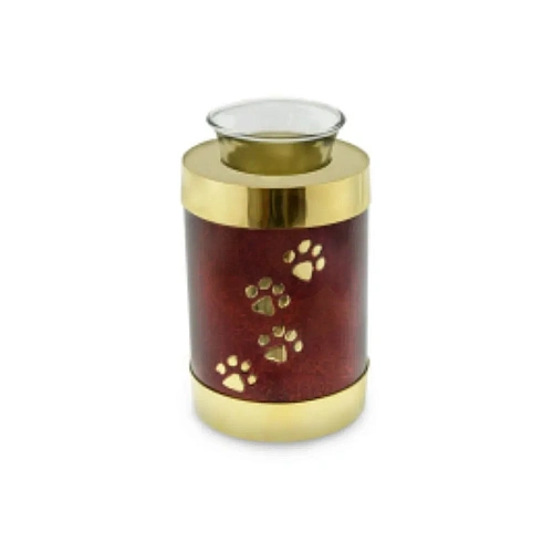 T Light URNs for lighting a remembrance candle beside a small keepsake of ashes – design 6