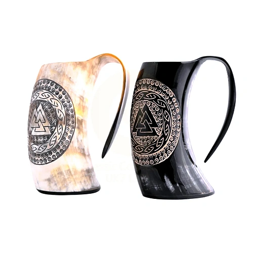 Viking Horn  for reenactment, LARP, costume and Norse-themed décor – design 6
