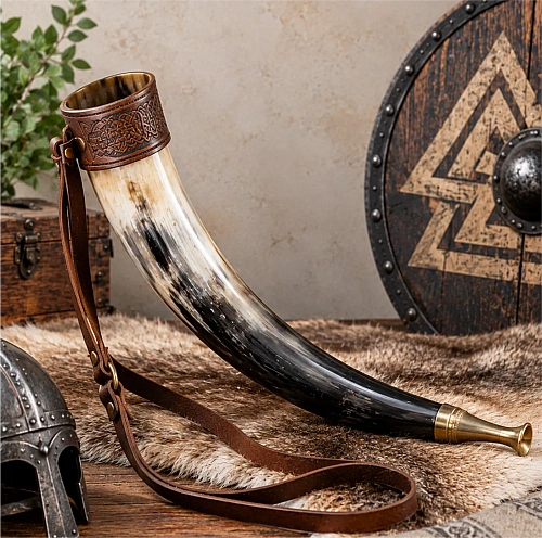 Viking Horn  for reenactment, LARP, costume and Norse-themed décor