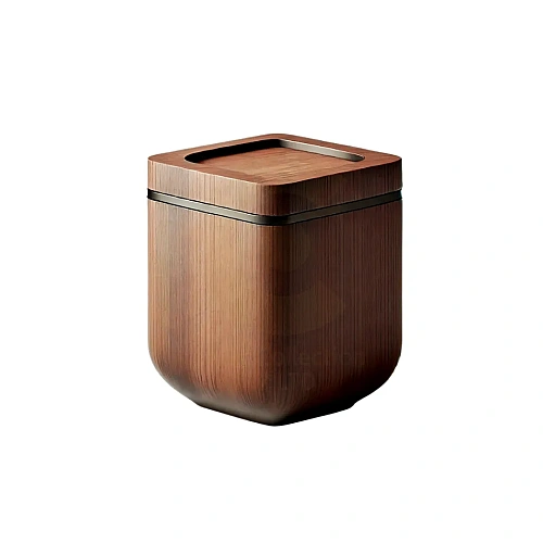 Wooden Cremation Urns for adult ashes in a carved or plain wooden casket – design 5