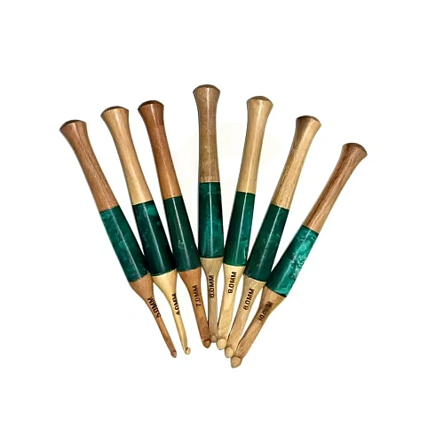 Wooden Crochet Hooks for comfortable everyday crochet – design 3