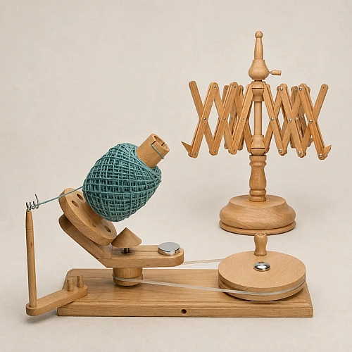Wooden Yarn Winders for winding skeins into neat yarn balls